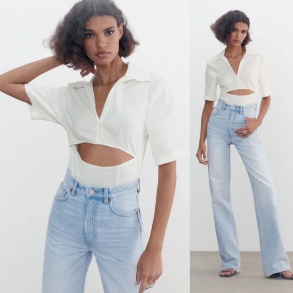 {Zara} Cutout Bodysuit